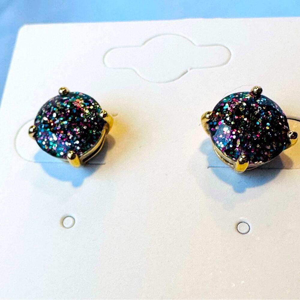 Kate spade - Small Multi-glitter Round gumdrop earrings